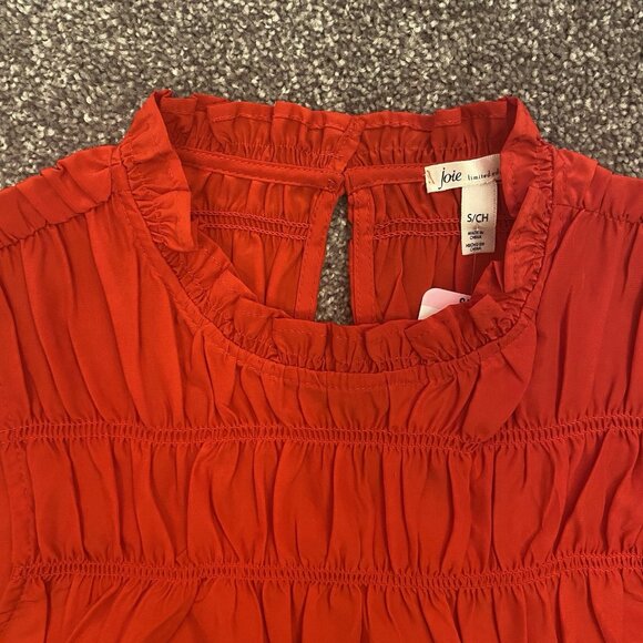 JOIE Limited Edition Womens Sleeveless Top Ruffled Neck Size S - Small - NWT$198 - Picture 7 of 16